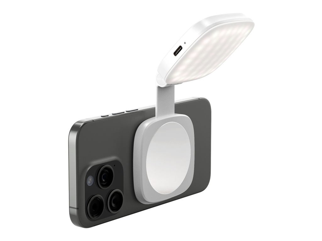 4933 Katlanabilir Beyaz Magsafe Özellikli Mobil LED Işık