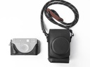 5219 Fujifilm X-Half Uyumlu Siyah Deri Kılıf Çanta ve Askılık