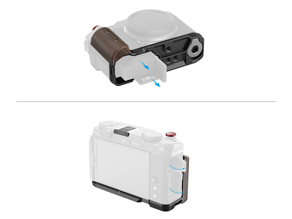 5260 Fujifilm X-M5 Uyumlu Siyah L Braket
