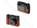 5268 Fujifilm GFX100RF Uyumlu Kahverengi Yarım Deri Kılıf ve Kayış