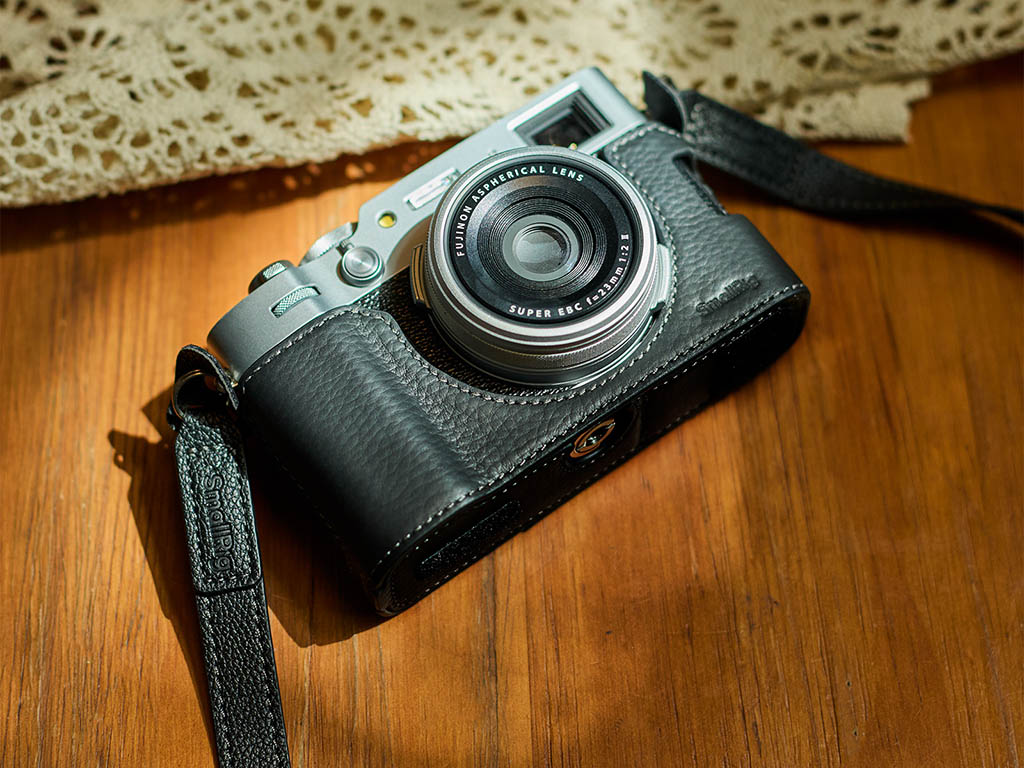 5622 Fujifilm X100VI Uyumlu Siyah Deri Kılıf ve Kayış