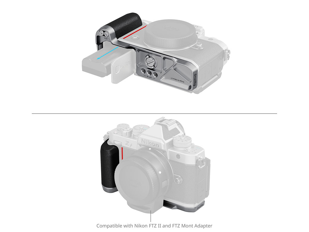 5706 Nikon ZF Uyumlu Siyah Gümüş L Braket