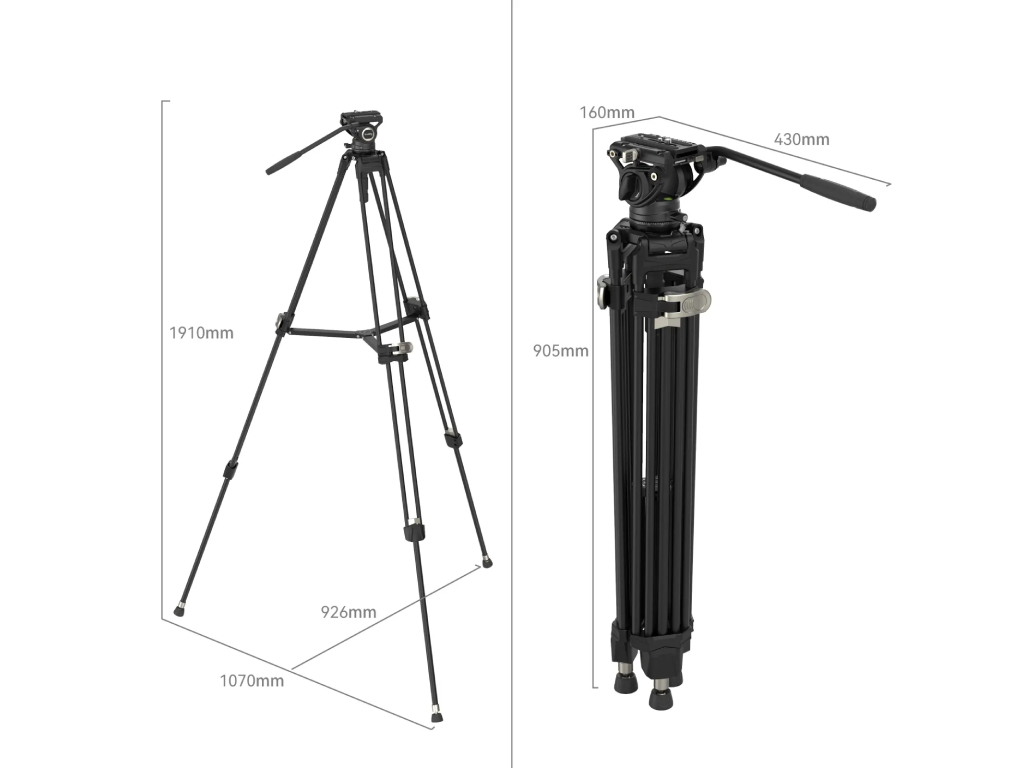4163 AD-80 FreeBlazer 8kg Taşıma Kapasiteli Alüminyum Video Tripodu