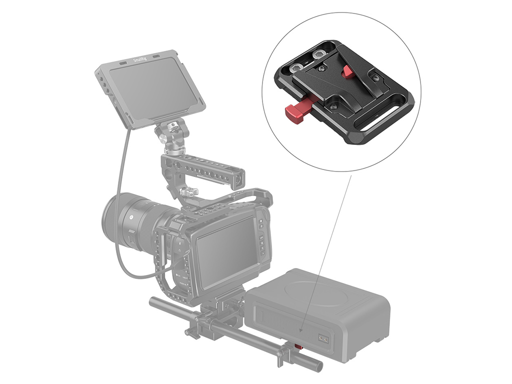 2987 Mini V-Mount Batarya Plakası