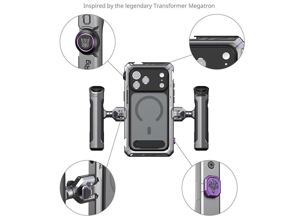 5585 Megatron Edition iPhone 17 Pro Uyumlu Dual Handle Kit