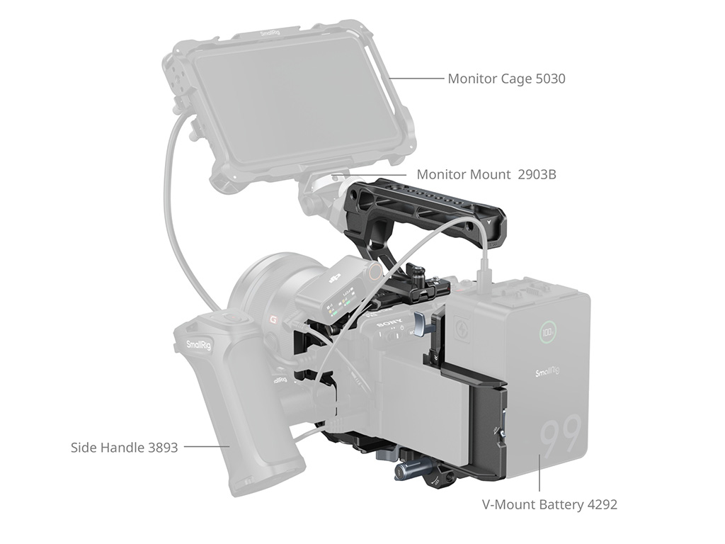 5823 Sony FX3 / FX30 Uyumlu Kafes Kiti