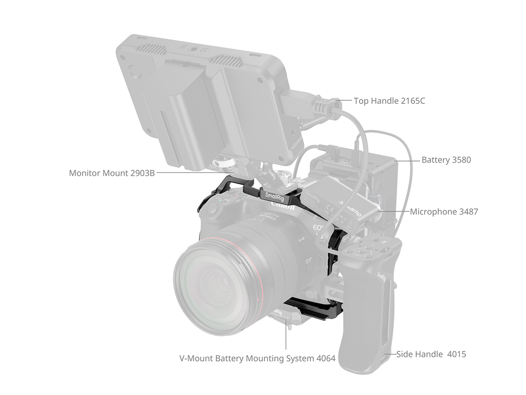 4978 Canon EOS R5 MII Uyumlu Kafes