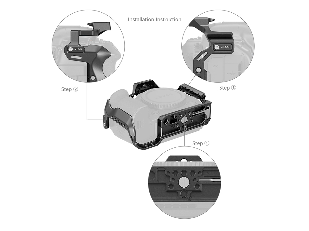 4978 Canon EOS R5 MII Uyumlu Kafes