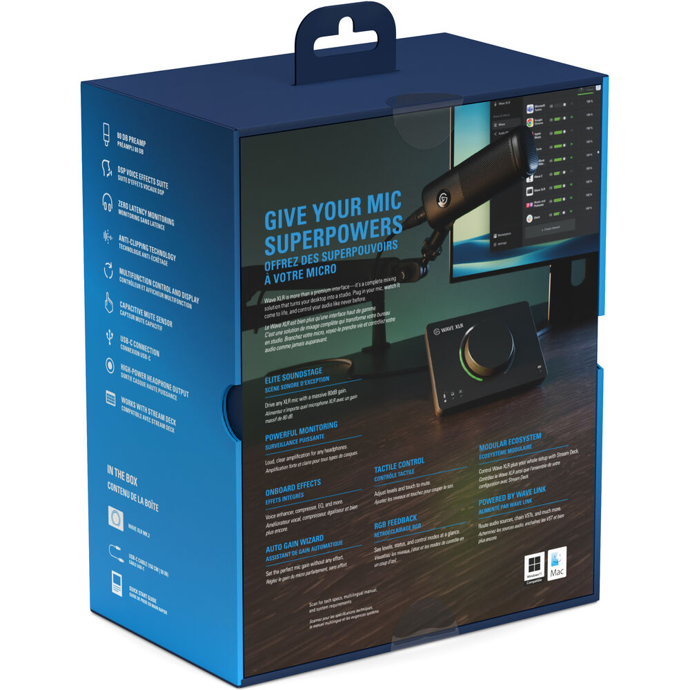 Elgato Wave XLR MK.2 USB-C Mikrofon Ses Arayüzü /10MAN9901