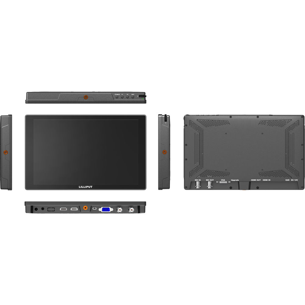 Lilliput A11 10.1" 4K HDMI ve 3G-SDI Kamera Monitörü (L Serisi Batarya Yuvalı)