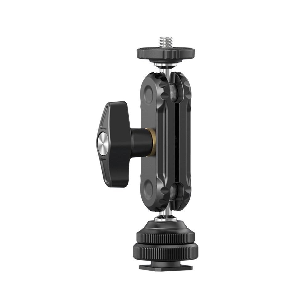 Ulanzi R098 Double Ball Head Magic Arm (1/4"-20 ve Cold Shoe)