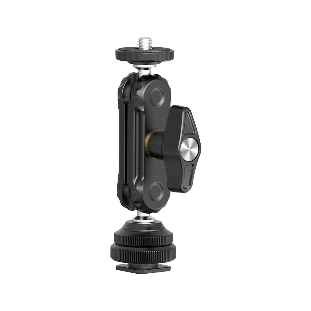 Ulanzi R098 Double Ball Head Magic Arm (1/4"-20 ve Cold Shoe)