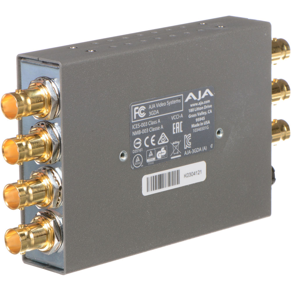 AJA 3GDA 3G-SDI 1x6 Reclocking Dağıtım Amplifikatörü / 3GDA-R0
