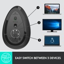 Logitech MX Vertical Gelişmiş Ergonomik Mouse (Siyah)