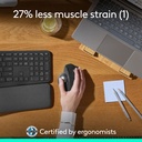 Logitech MX Ergo Kablosuz Konforlu Trackball Mouse (Siyah)