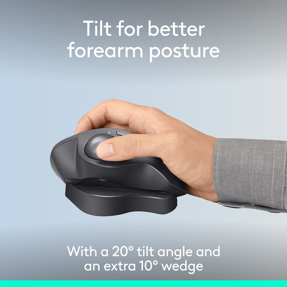 Logitech MX Ergo Kablosuz Konforlu Trackball Mouse (Siyah)