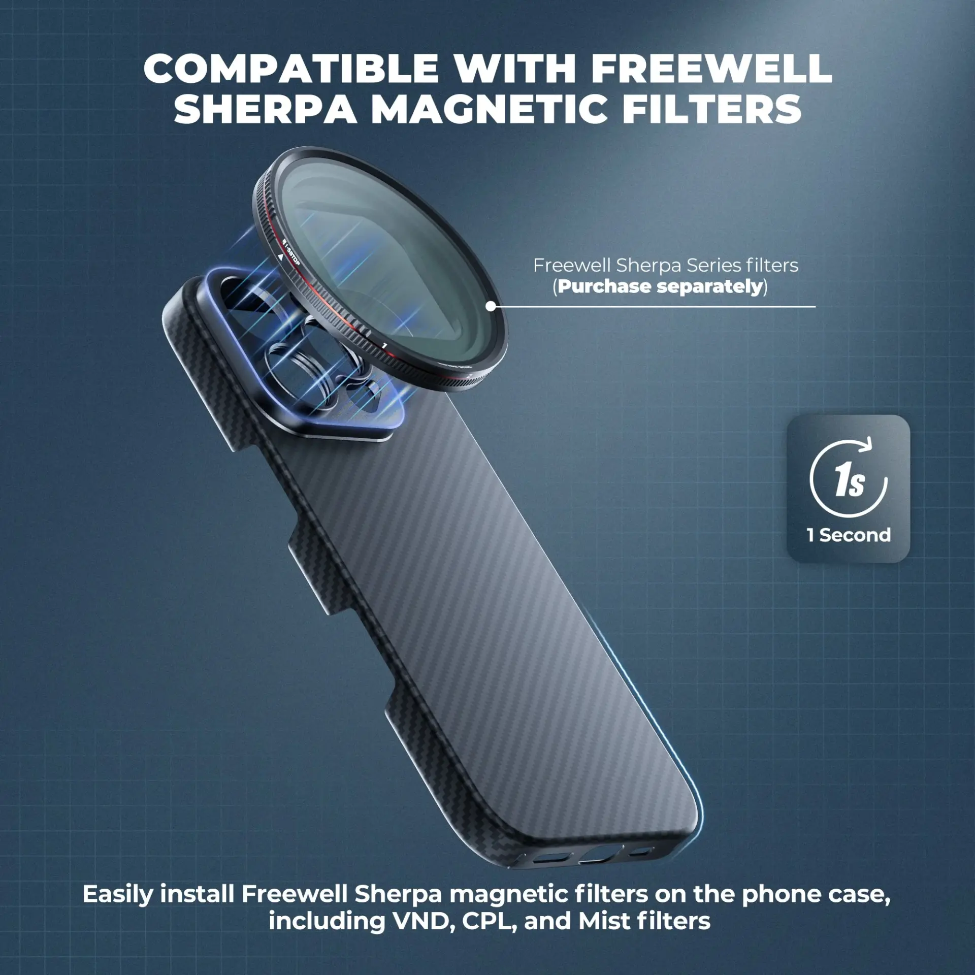 Freewell Pro Filmmaker iPhone Case iPhone 16 PRO MAX - 17mm Mount