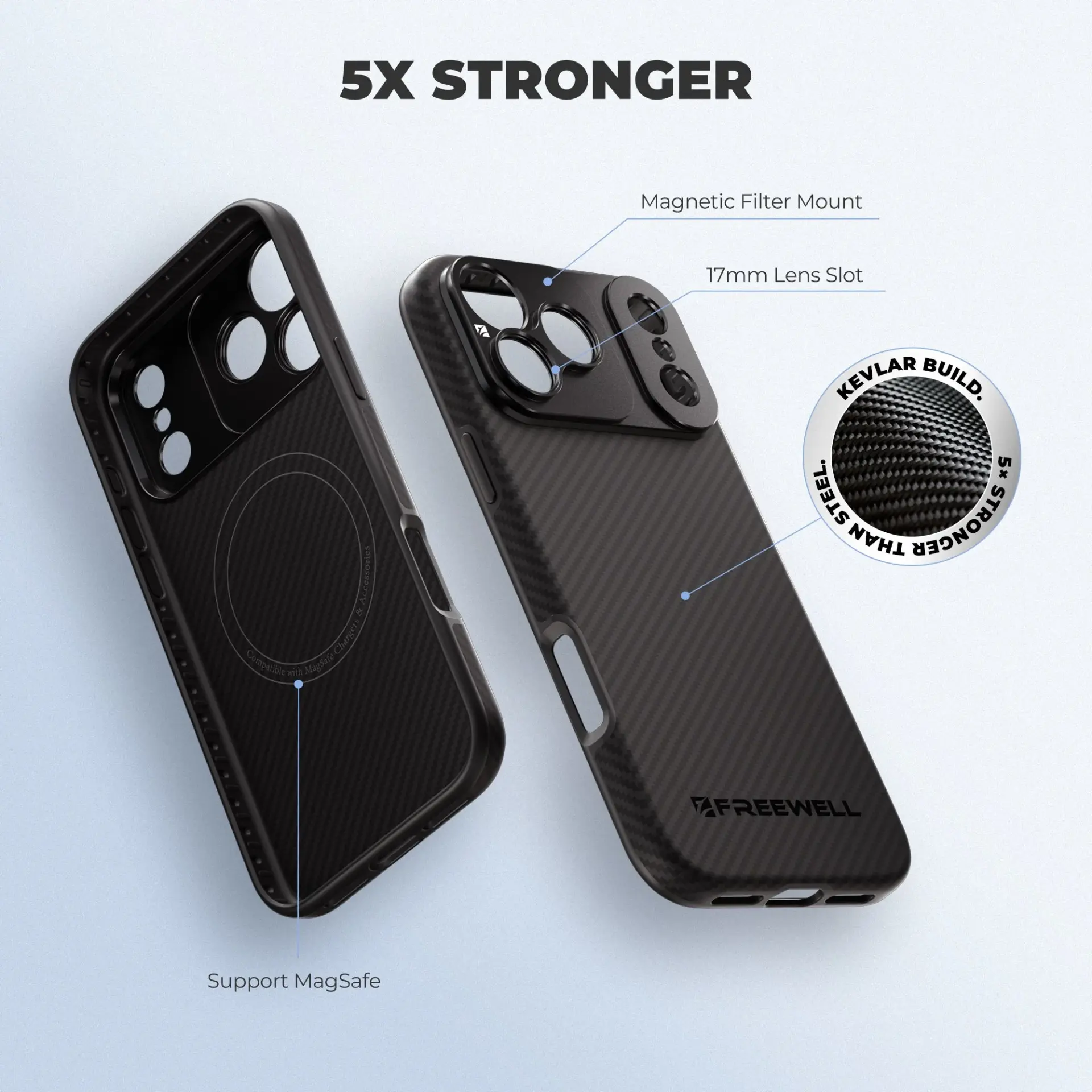 Freewell Pro Filmmaker iPhone Case iPhone 17 PRO MAX - 17mm Mount