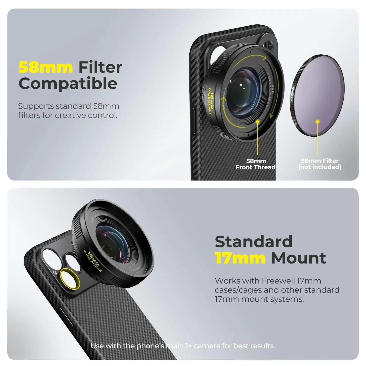Freewell 16mm Wide Angle Lens