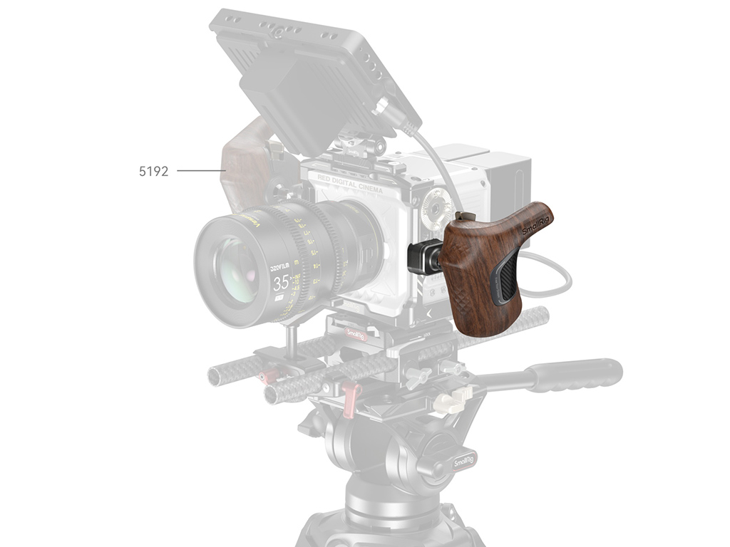 SmallRig 5193 ARRI Bağlantılı Ahşap Yan Tutma Kolu (Sağ)