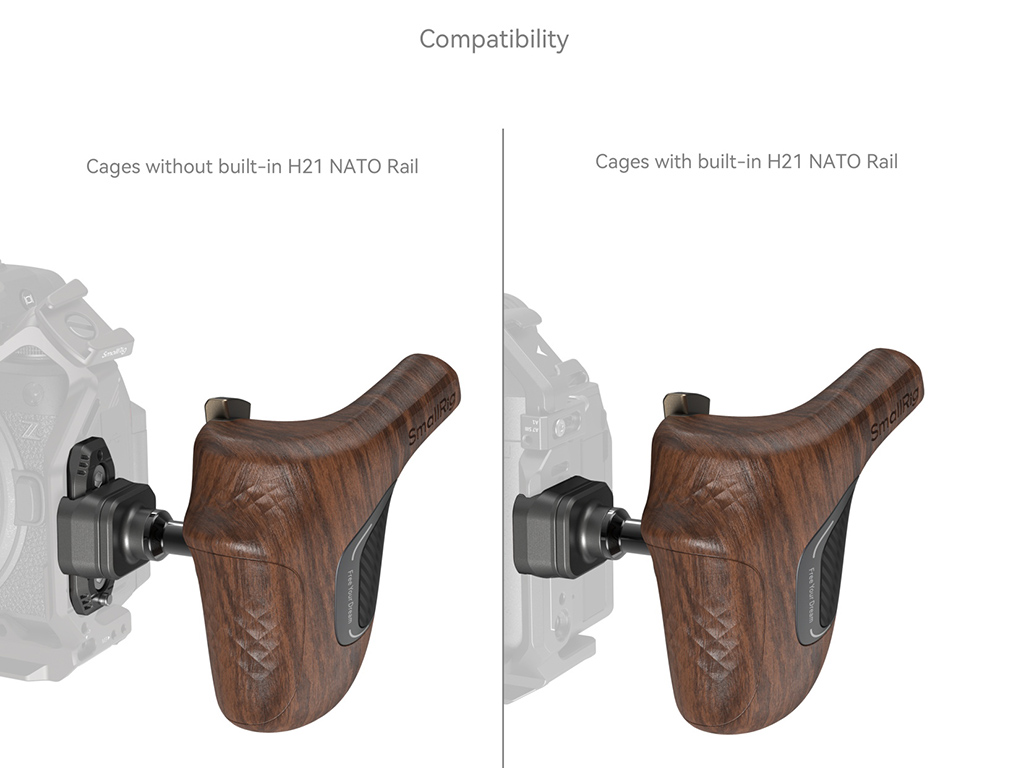 SmallRig 5193 ARRI Bağlantılı Ahşap Yan Tutma Kolu (Sağ)