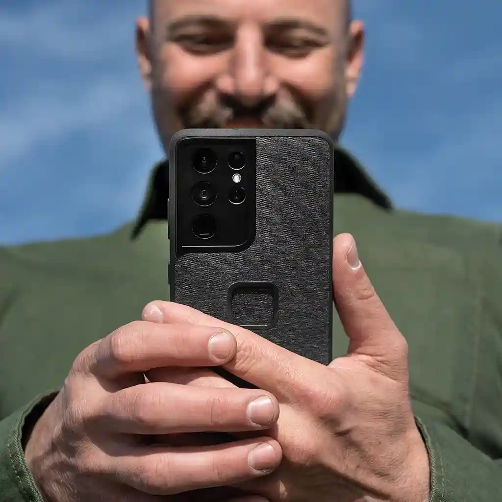 Fabric Case Galaxy S22+ Manyetik Telefon Kılıfı - Charcoal