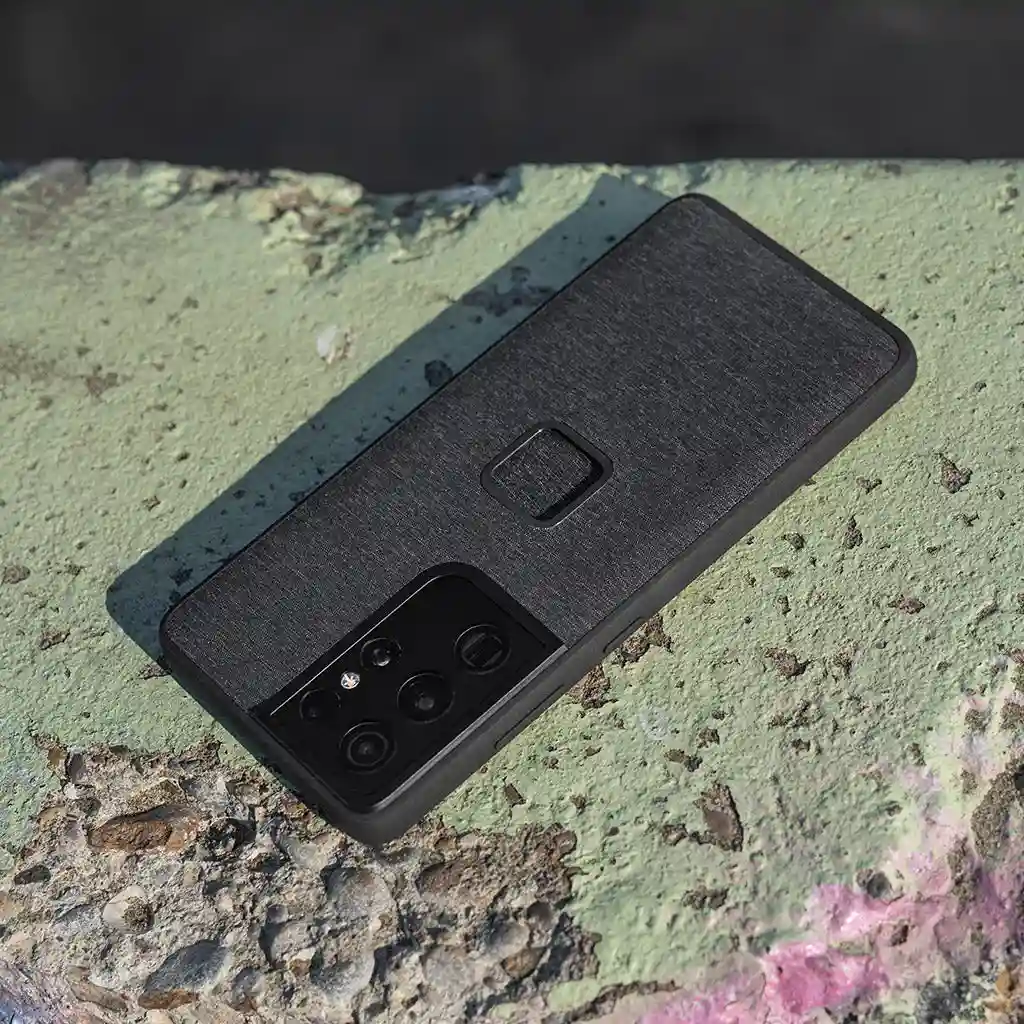Fabric Case Galaxy S22+ Manyetik Telefon Kılıfı - Charcoal