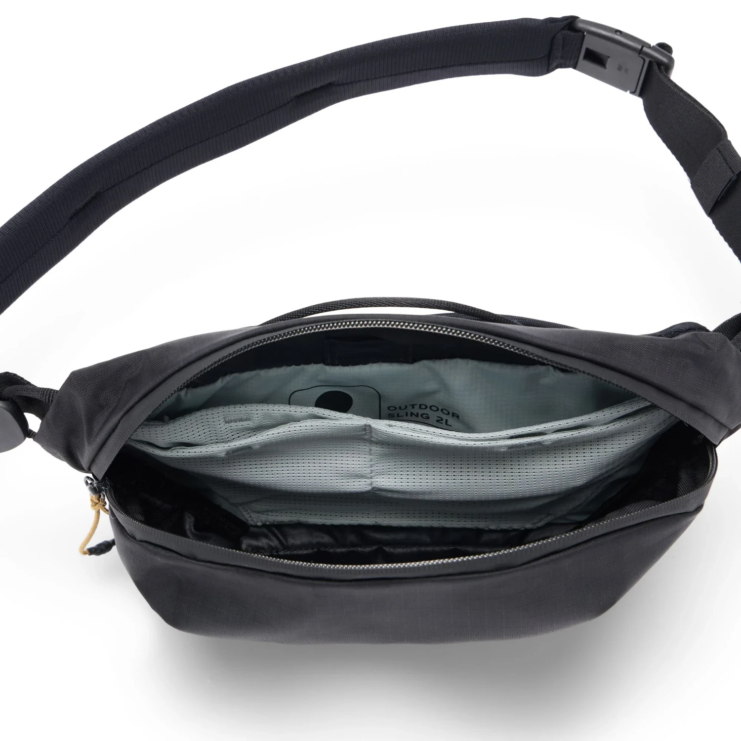 Outdoor Sling 2L Fonksiyonel Bel ve Omuz Çantası - Black