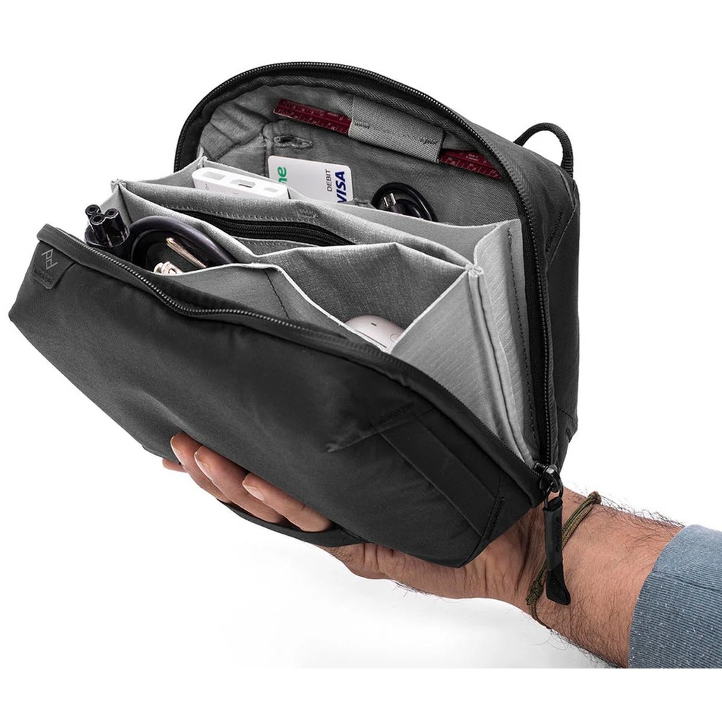 Tech Pouch Regular Teknoloji Aksesuar Çantası - Black
