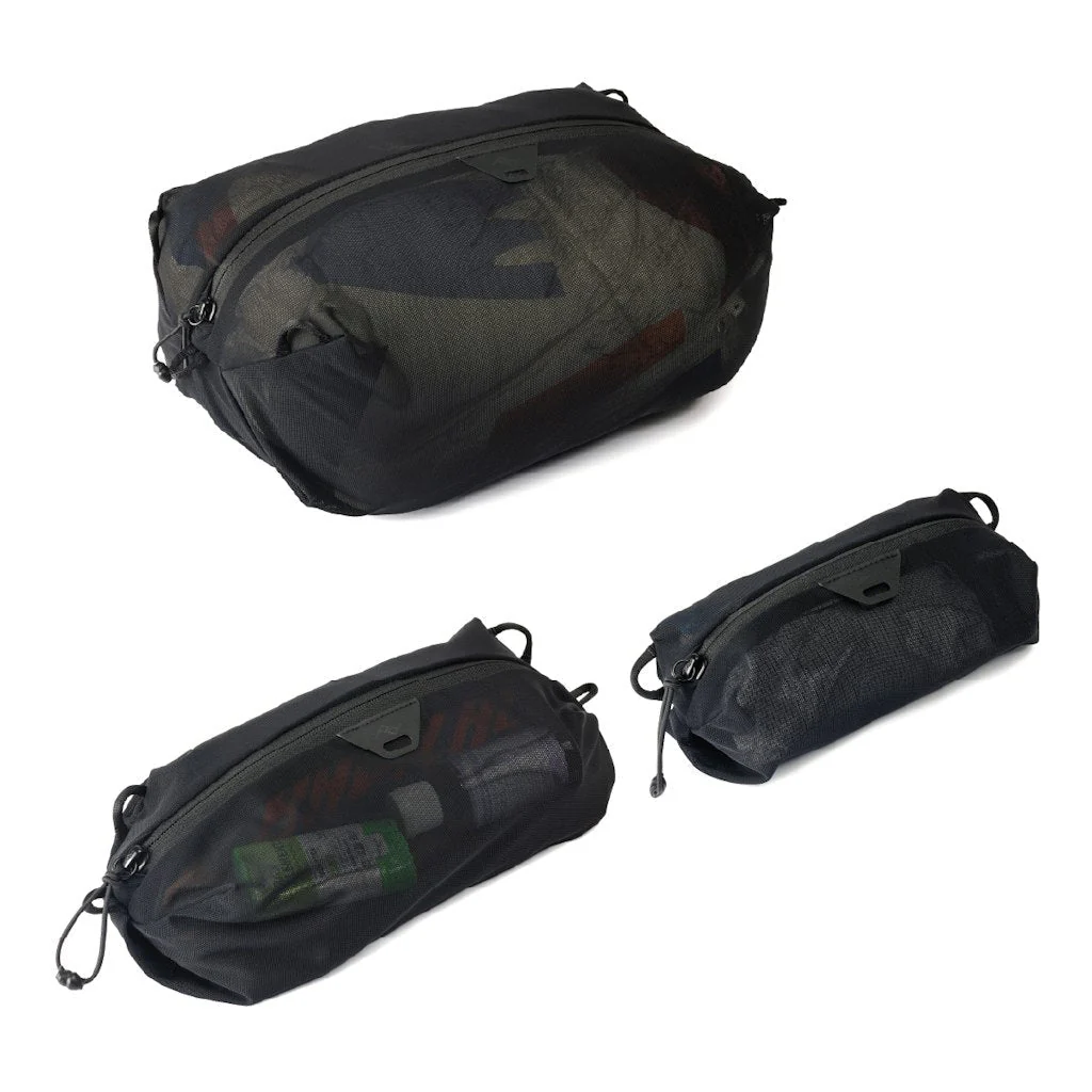 Ultralight Mesh Packing Cube Bundle – Ultra Hafif Çanta Düzenleyici Seti - Black