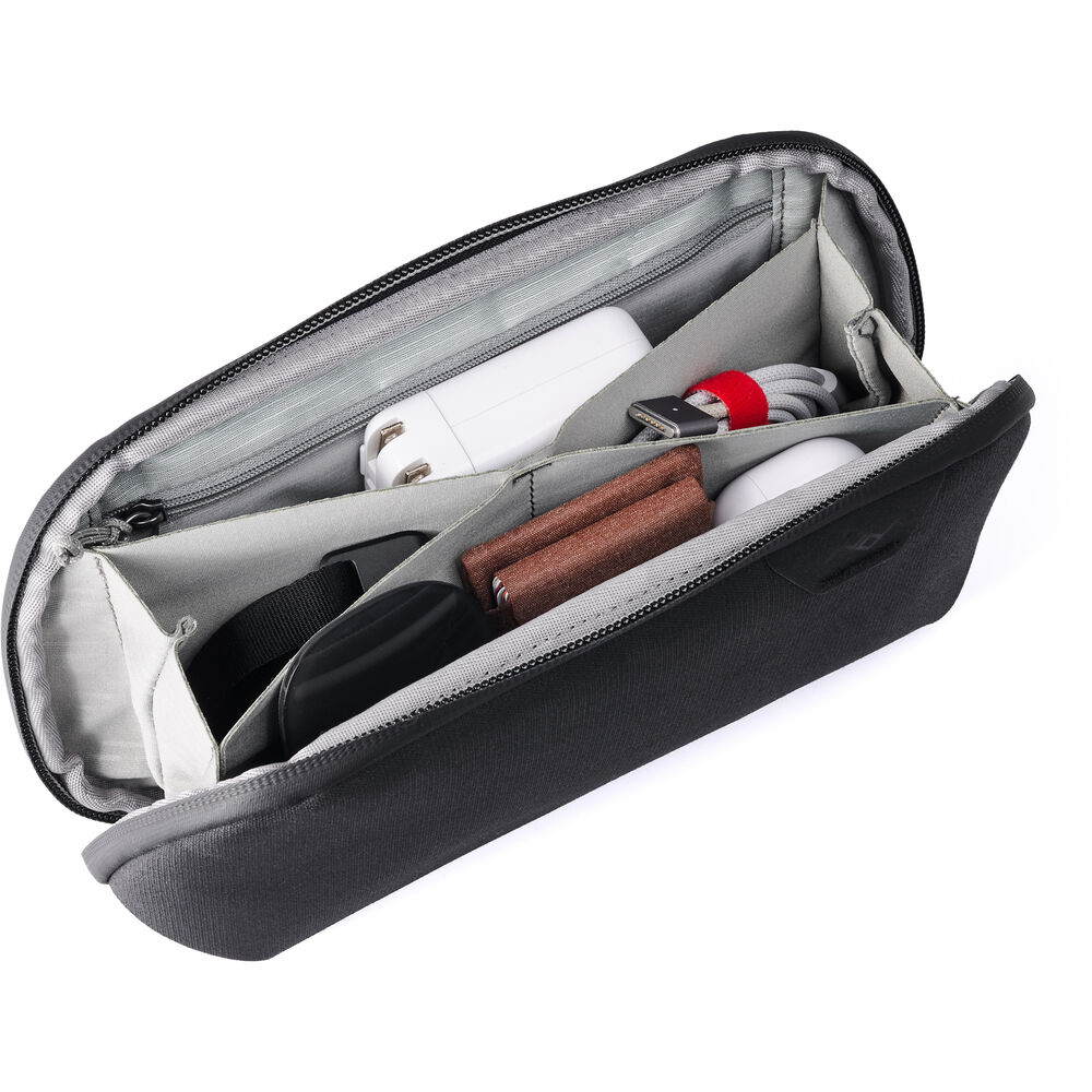 Tech Pouch Small Teknoloji Aksesuar Çantası - Black