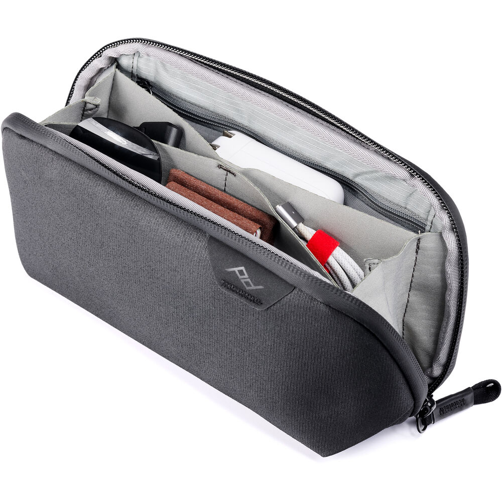 Tech Pouch Small Teknoloji Aksesuar Çantası - Charchoal