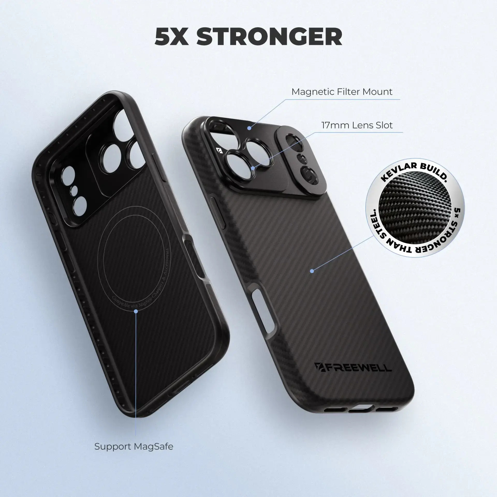 Freewell Pro Filmmaker iPhone Case iPhone 17 PRO MAX - 17mm Mount