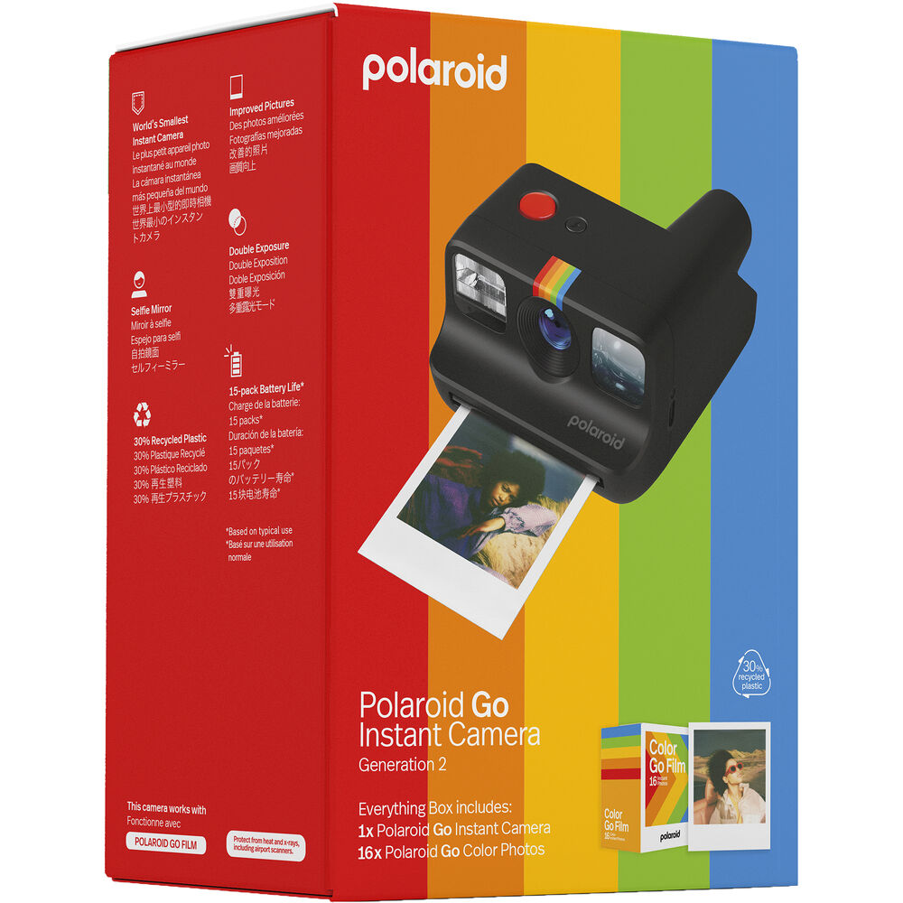 Polaroid Go Generation 2 Anlık Fotoğraf Makinesi – Siyah