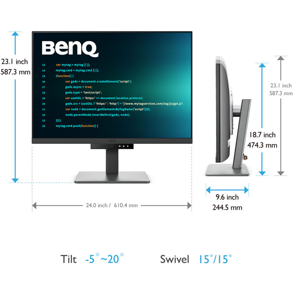 BenQ RD280U 28,2″ 4K Plus (3840×2560), 3:2 HDR Programlama Monitörü