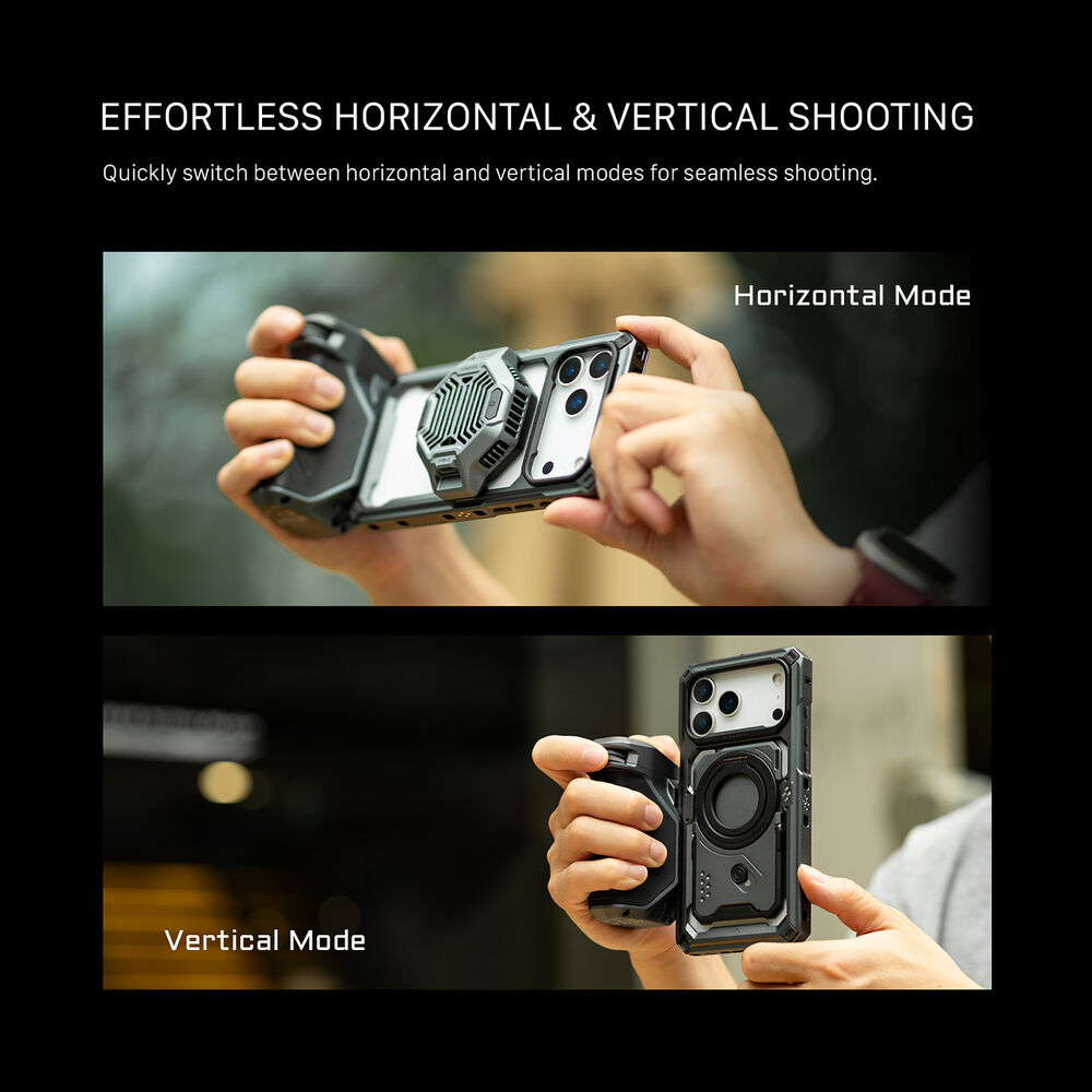 Tilta Khronos iPhone 17 Pro Case - Black - (TK-IP17-PFC-B)
