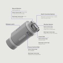 Tilta Khronos Lite Control Handle With Magnetic Mount Kit for iPhone - Black - (TKL-CHK-B)
