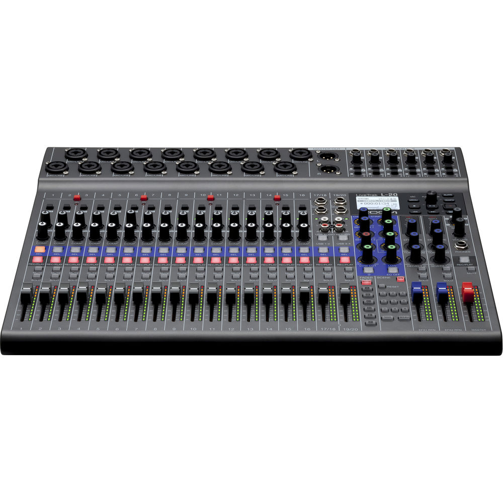 Zoom LiveTrak L-20 20-Kanal Dijital Mikser