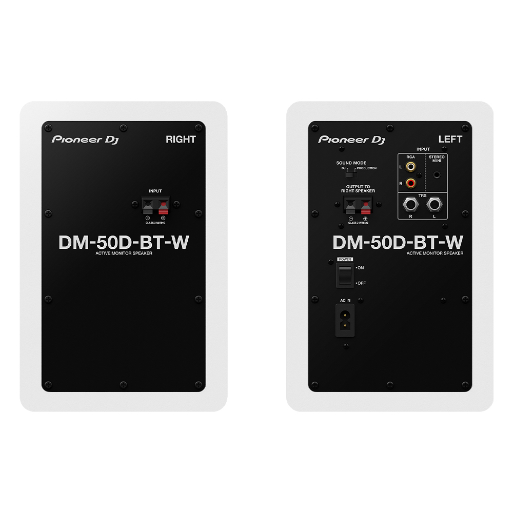 PIONEER DJ DM-50D-BT-W 5" Bluetoothlu Referans Monitörü Beyaz (Çift)