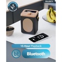 Majority Little Shelford - Siyah Taşınabilir DAB/FM Radyo Bluetooth Hoparlör