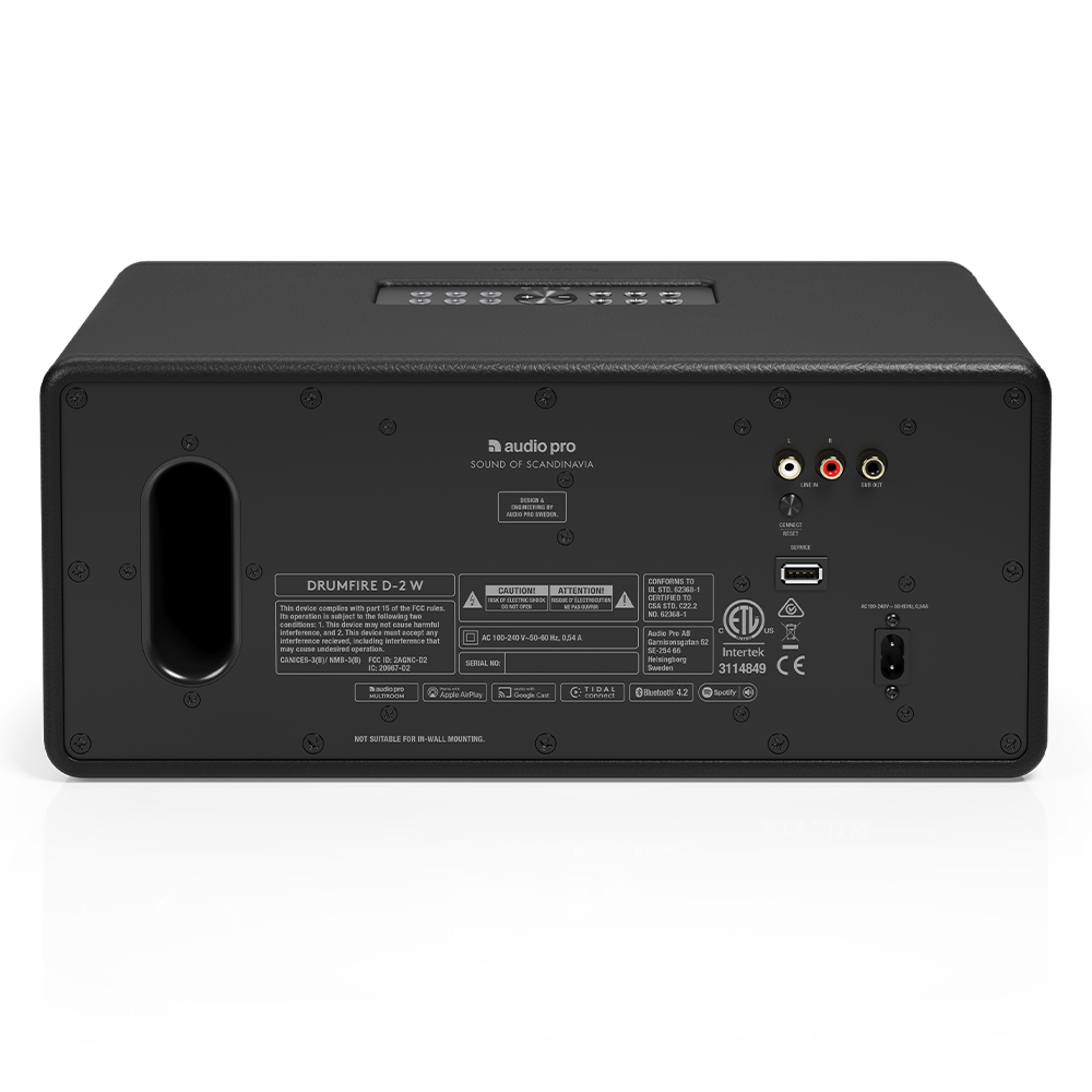 Audio Pro Drumfire D-2 W Black Multiroom Akıllı Ev Hoparlörü