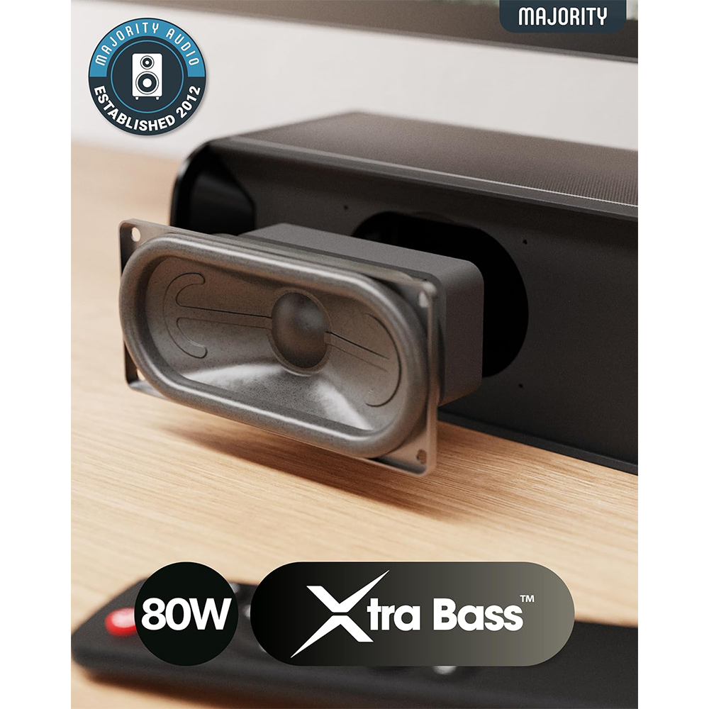 Majority Naga 40 3D Surround 70W TV Soundbar (HDMI/ARC, BT, USB)