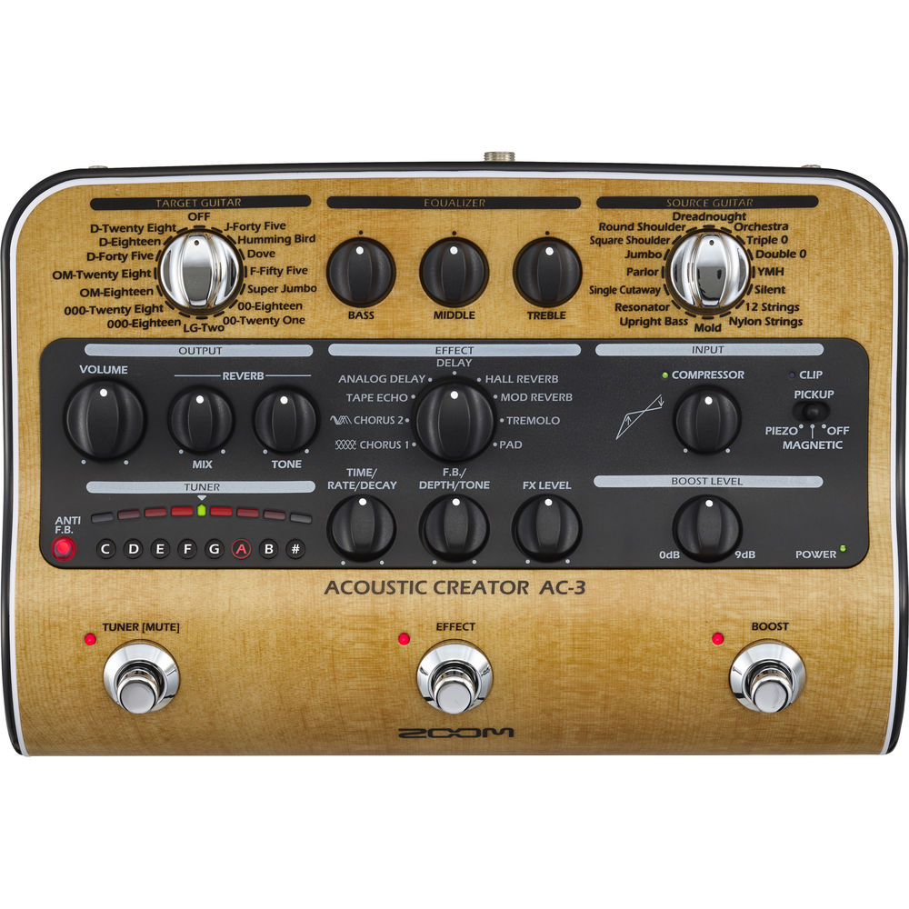 Zoom Ac-3 Akustik Gitar Prosesörü