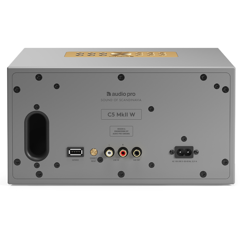 Audio Pro C5 MkII W Gri Multiroom Akıllı Ev Hoparlörü