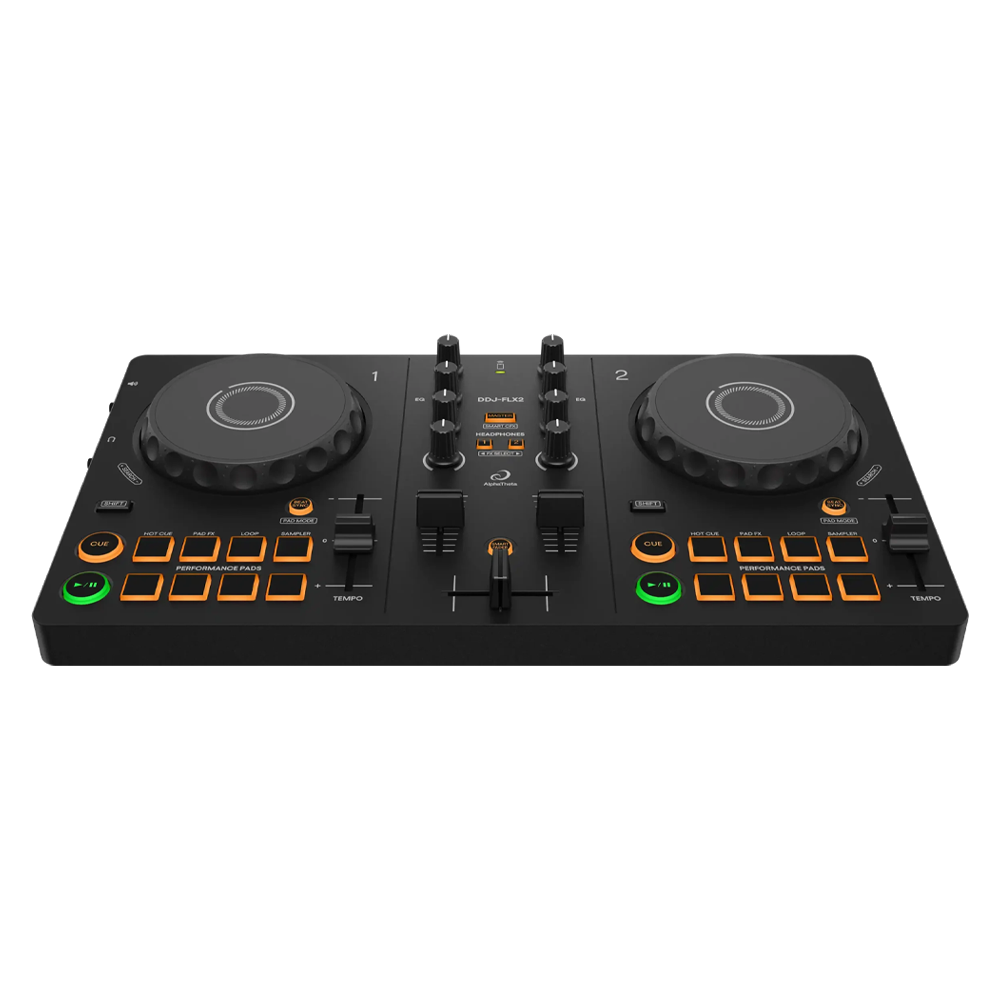 ALPHATHETA DDJ-FLX2 2 Kanal rekordbox DJ Kontrol Ünitesi (Mac/PC/iOS/Android Uyumlu)