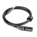 KOZMOS KCL-061-1.5M XLR-TRS 635mm Stereo 1.5M Kablo