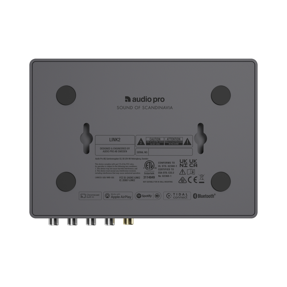 Audio Pro Link 2 Koyu Gri Multiroom Streamer/Network Oynatıcı