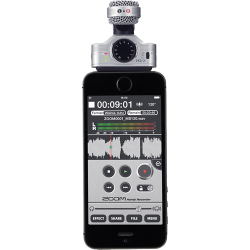 Zoom IQ7 Stereo Kayıt Mikrofonu iPhone/iPad/iPod Uyumlu
