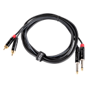 Kozmos KCL-329-3M 2 x 6,35mm Mono - 2 x RCA 3mt Kablo