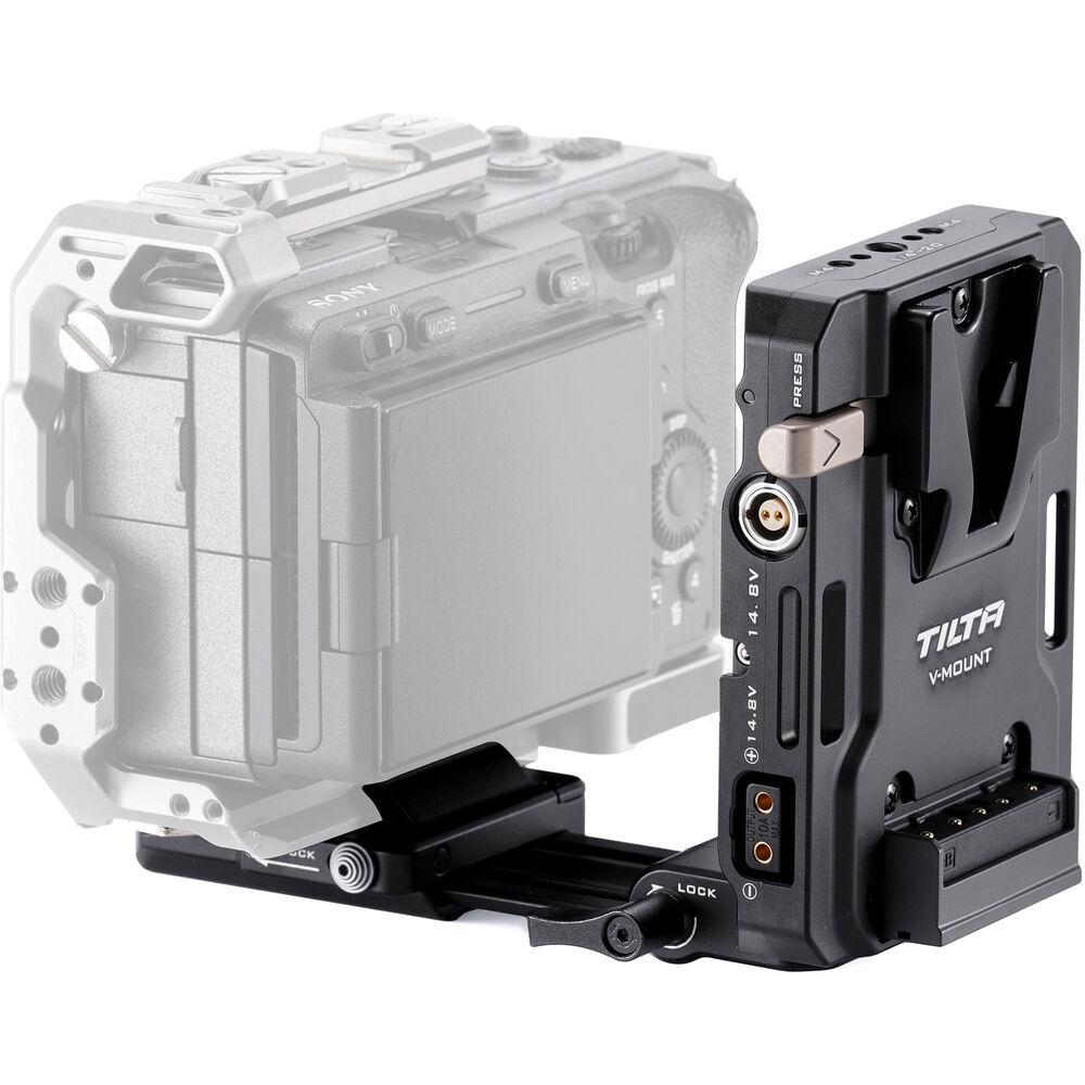 Tilta Mini PD V Mount Battery Plate With Adjustable Arca Receiver Kit - Black (TA-BTP4K-V-B)